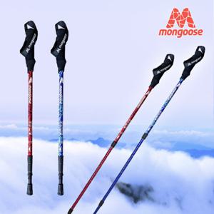 [몽구스]비비아나 3단 등산스틱 2p 색상 레드 블루