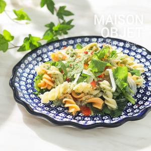 [프라카] 폴란드풍 도자기 프릴 중접시 20cm