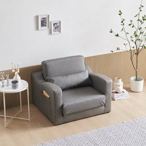 수오 로즈망 방수가죽 1인용 소파베드