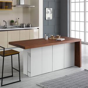 이홈데코 도라 아일랜드 키크고깊은 수납식탁 1200A