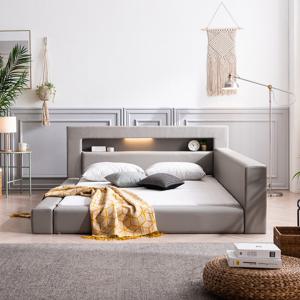 비플렛 LED 저상형 침대 프레임 Q YSBP1902