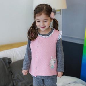 [삐삐롱][꼬지비] 큐리 여보온반조끼(18F2260HQTG_PK)