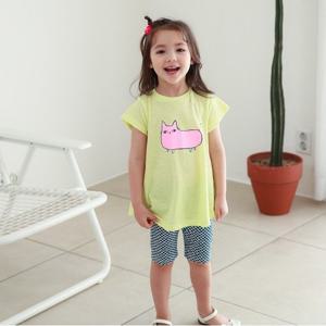 [삐삐롱][꼬지비] 시크냥 여5부레깅스 세트(19S2499CFSG_YE)