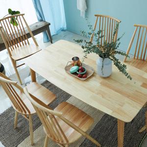 베스트리빙 아슬란 비안나 6인(1500) 원목 식탁 테이블 세트/의자 6개