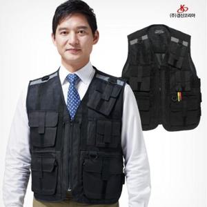 [경신코리아]KSK 777 사계절 특수조끼 경호 경비 안전 단체 퀵서