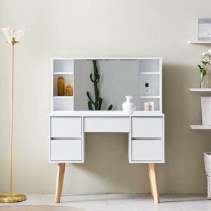 헤이몰리 러브웰 1000 멀티 수납 화장대 거울포함