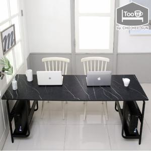 [투유바이조희선]브르 2인용 컴퓨터책상(본체선반2)