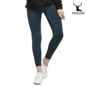 녹족 요가복 필라테스복 셀라 기모 9부 레깅스 네이비블루