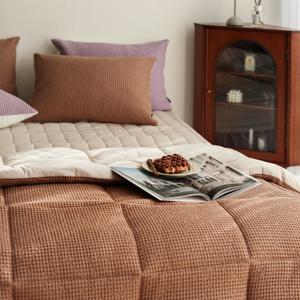 헬로우슬립 모달와플 극세사 옥수수솜 겨울 차렵이불(SS이불베개세트)