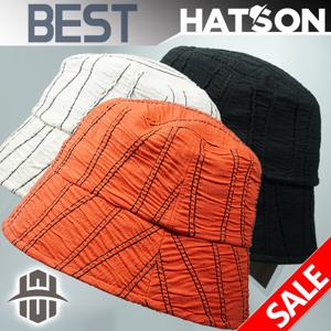 [햇츠온]HatsON 여성 벙거지 코튼 버킷햇 챙 햇 모자 H1-1307 AA