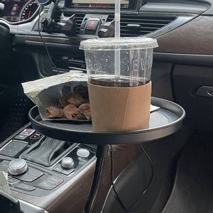 자동차 실내 자바라 원형 테이블 집게형 꽈배기 트레이
