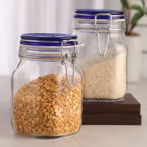 보르미올리 로코 피도 유리 저장병 밀폐용기 블루 1000ml