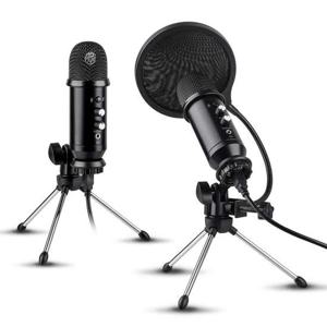 지군 VM-8050U USB 콘덴서 마이크 개인방송 인터넷방송 팟캐스트 재택근무 ASMR 온라인 강의 볼륨조절