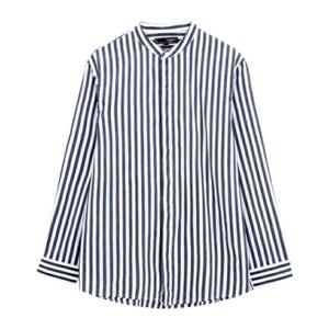 [HCONNECT] 남성 노카라 스트라이프 셔츠 (3022102040127_278)