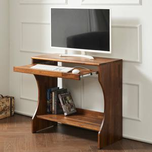 멀바우 원목 입식 게임용 컴퓨터 작은 1인용 책상