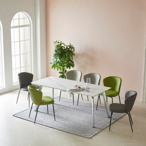 [헤닝] 레아 12T 통 세라믹 6인 식탁세트