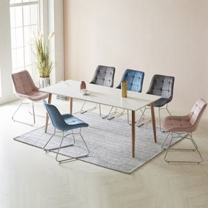 [헤닝] 루블린 12T 통 세라믹 6인 식탁세트