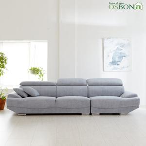 [오스본가구] 엘사 아쿠아 4인용 조야원단 패브릭소파