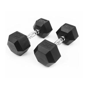 육각 고무덤벨 홈짐 아령 12.5kg 2개세트
