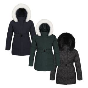 웨스트우드 여성 벨티드 미들 다운 자켓_WO4WCDM124