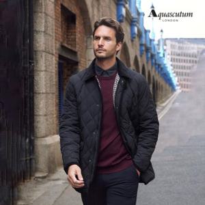 아쿠아스큐텀 [TAG가 318,000원] 남성 퀼팅 미나르디 구스 다운 자켓 WYDJ7Q01