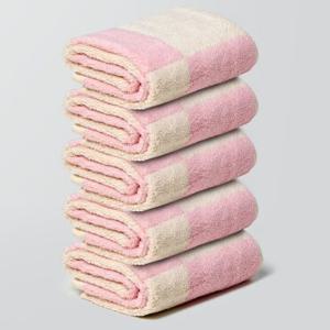 THE 착한 호텔 타월 선염 타일 디자인 스퀘어 40수 수건200g