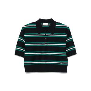 산드로 스트라이프 폴로 탑 SFPPU02677