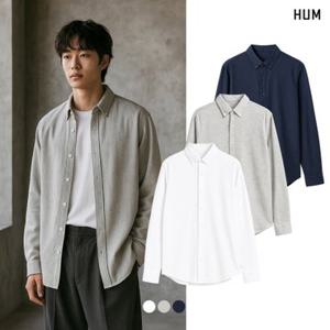[HUM]유니) 코튼 베이직 셔츠 (H174H201A)