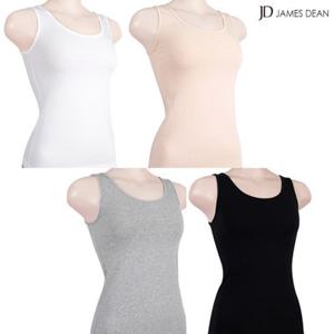 [제임스딘]제임스딘 여성런닝 민소매 편한 면스판 면나시 베이직