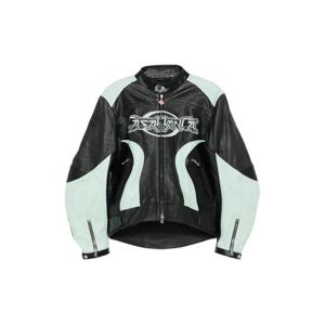 카사블랑카 패널 레더 재킷 MAW25JK41601