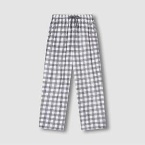 [JAJU/자주] 남 극세사 패턴 파자마 팬츠_라이트 그레이