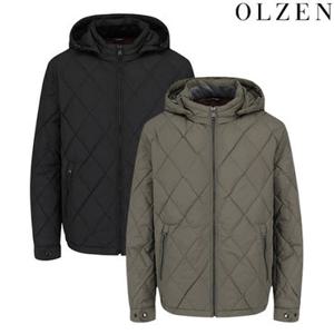 [백화점][올젠] 남성 다이아 퀼팅 후드 탈부착 다운 점퍼(ZBF4JP1203)