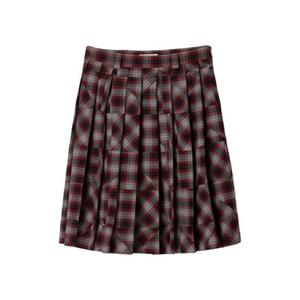 미우미우 타탄 플리츠 미디 스커트 MG2597SOOO1804