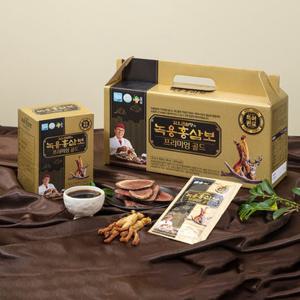 김오곤 녹용홍삼보 프리미엄 골드 홍삼정 선물세트 진세노사이드 면연력 활기력 30포 X 4박스