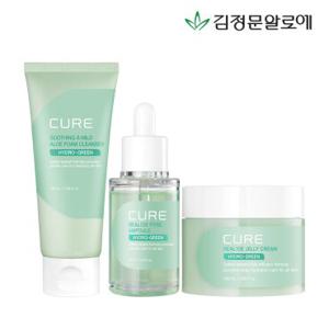 [김정문알로에] 큐어 포어앰플+젤리크림+수딩 폼클렌저