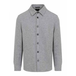 [ZEGNA] 라프리마 남성 셔츠 캐시미어 실크 오버셔츠 UGV10A2SOT48001 실버 /8