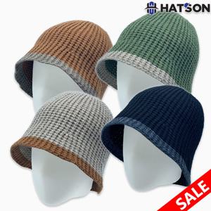 [햇츠온]여성 가을 겨울 컴포트 니트 버킷햇 벙거지 모자 H23-310