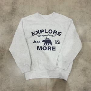 [지프키즈]기모 익스폴로어 맨투맨KN4TSU894-IS