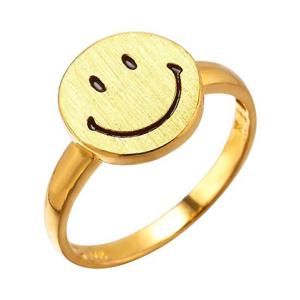 [한국금다이아몬드] 여자 순금 반지 스마일 24K 3.75g 애끼 검지 엄지