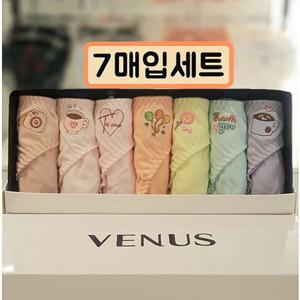 [ 비너스] 귀여운 캐릭터 여자순면팬티 여자요일팬티 VPT6933S 순면요일팬티 데일리팬티 7매입세트