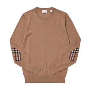 버버리 80170201 BEMPTON 뱀프톤 체크 패치 메리노 울 여성 니트