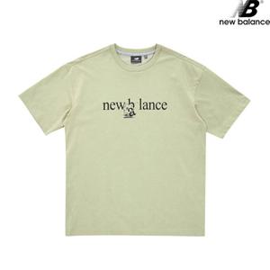 뉴발란스 NBNEB24013-KH 해피어스 러닝 반팔티 SEMI OVER 티셔츠