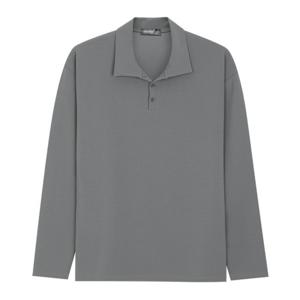 [파파브로]남자 링클프리 심플 오픈카라티 SO-KAA-Q003-그레이