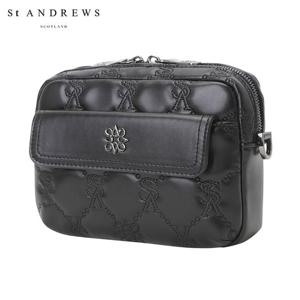 [세인트앤드류스] 여성 STA 로고 자수 퀼팅 투웨이 미니백