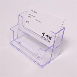 아크릴 명함꽂이 명함 거치대 홀더 2단