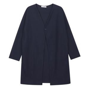 [모로엠]원버튼 오버핏 롱 가디건 5C-CA-Q032-네이비