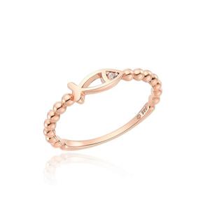 [GB] 럭키물고기 탄생석 볼 14K 반지 LRS22227G