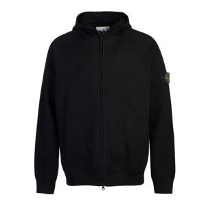 [스톤아일랜드] 남성 와펜 로고 니트 후드 집업 7915563A6 V0029