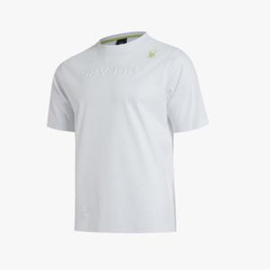 [스파이더] 공용 볼륨 레터링 실켓 반팔 티셔츠 SPIMCNRS309UWHT