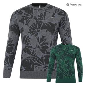페라어스 남성 플라워 라운드 골프 니트긴팔 CTF34R2023